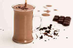 Choco, rocksalt, cream milkshake